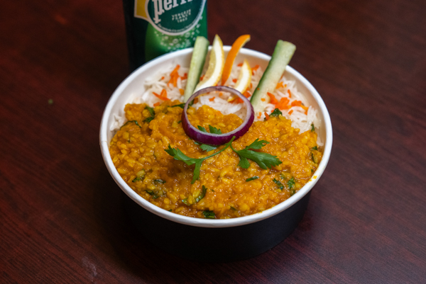Dhal, plat de cuisine indienne à emporter du Kashmir Café à Montreuil