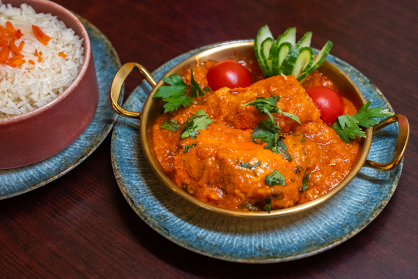 Poulet tandoori masala, plat de cuisine indienne à emporter du Kashmir Café à Montreuil