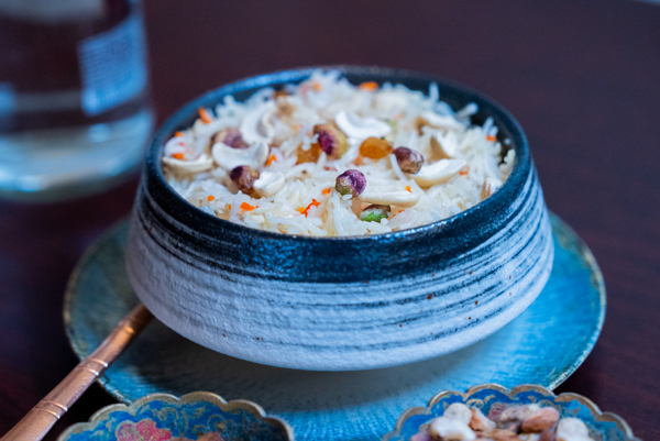 Riz Kashmiri, riz indien du Kashmir Café à Montreuil
